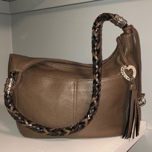 Brighton Leather Barbados Ziptop Hobo